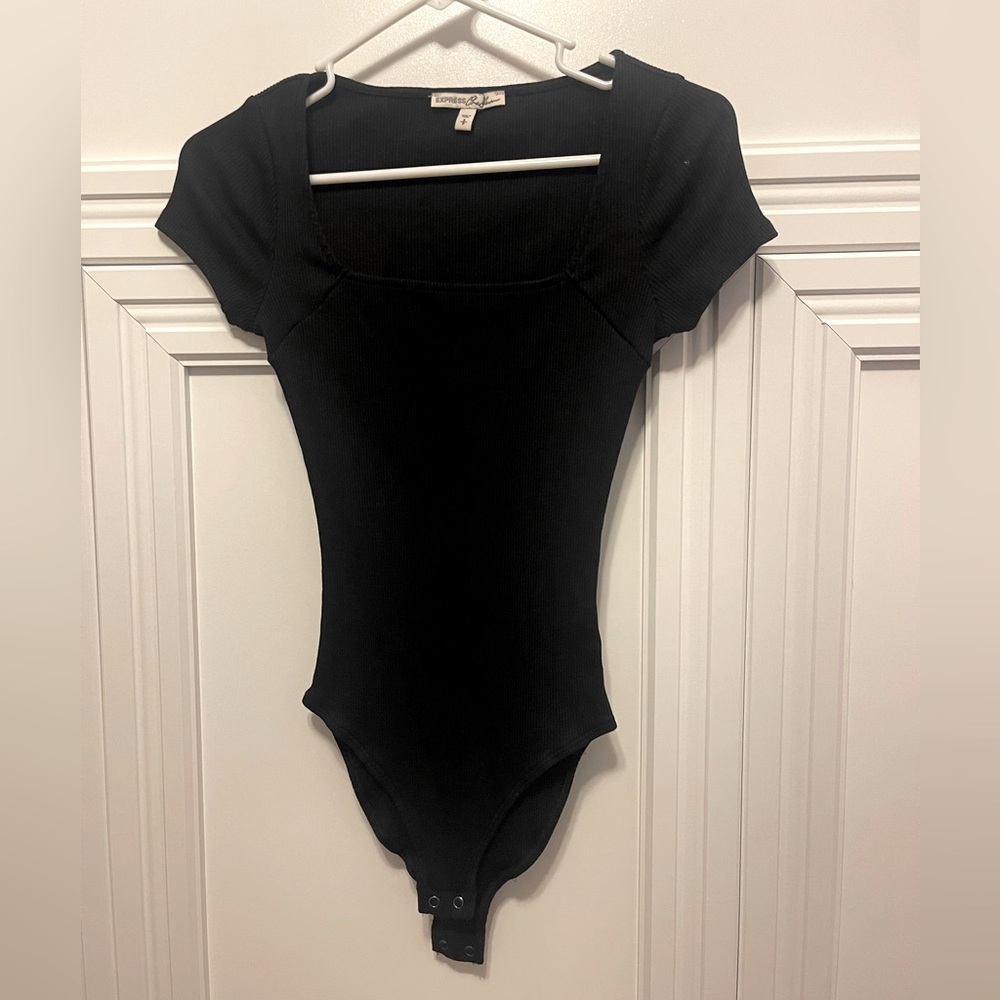 Express black short sleeve body suit